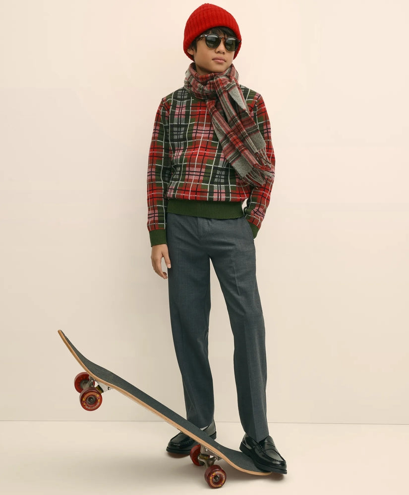 Boys Junior Wool-Blend Trousers | Brooks Brothers outlet