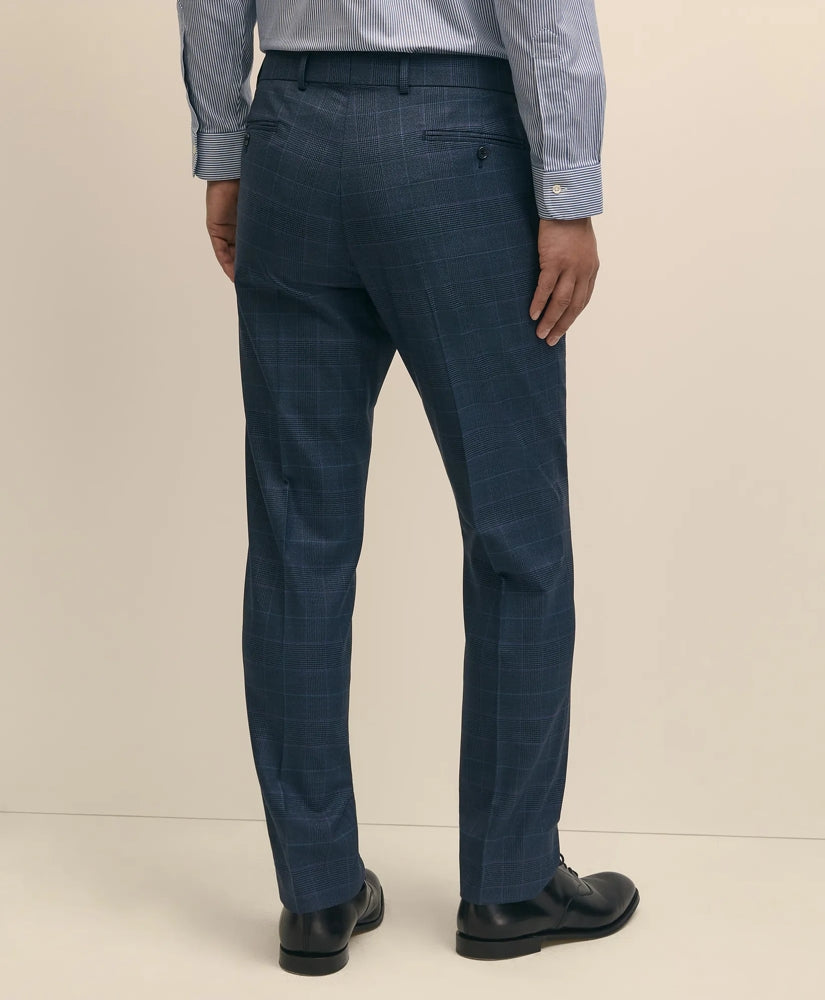 Brooks Brothers Explorer Collection Slim Fit Wool Overcheck Suit Pants | Brooks Brothers on sale
