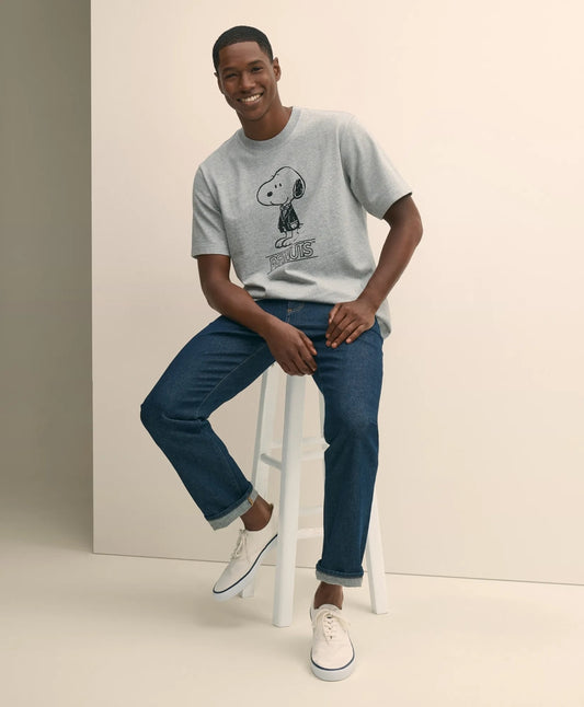 Brooks Brothers X PEANUTS Cotton Graphic Snoopy T-Shirt | Brooks Brothers online shop