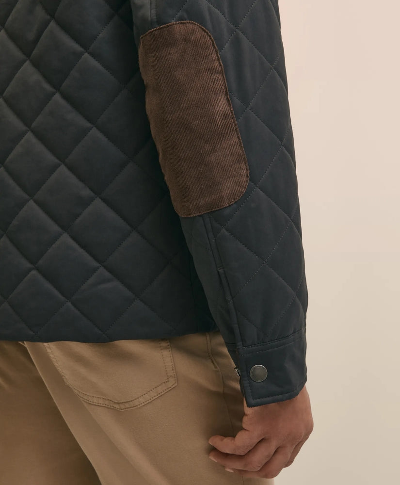 Big & Tall Cotton Blend Quilted Shirt Jacket | Brooks Brothers for sale