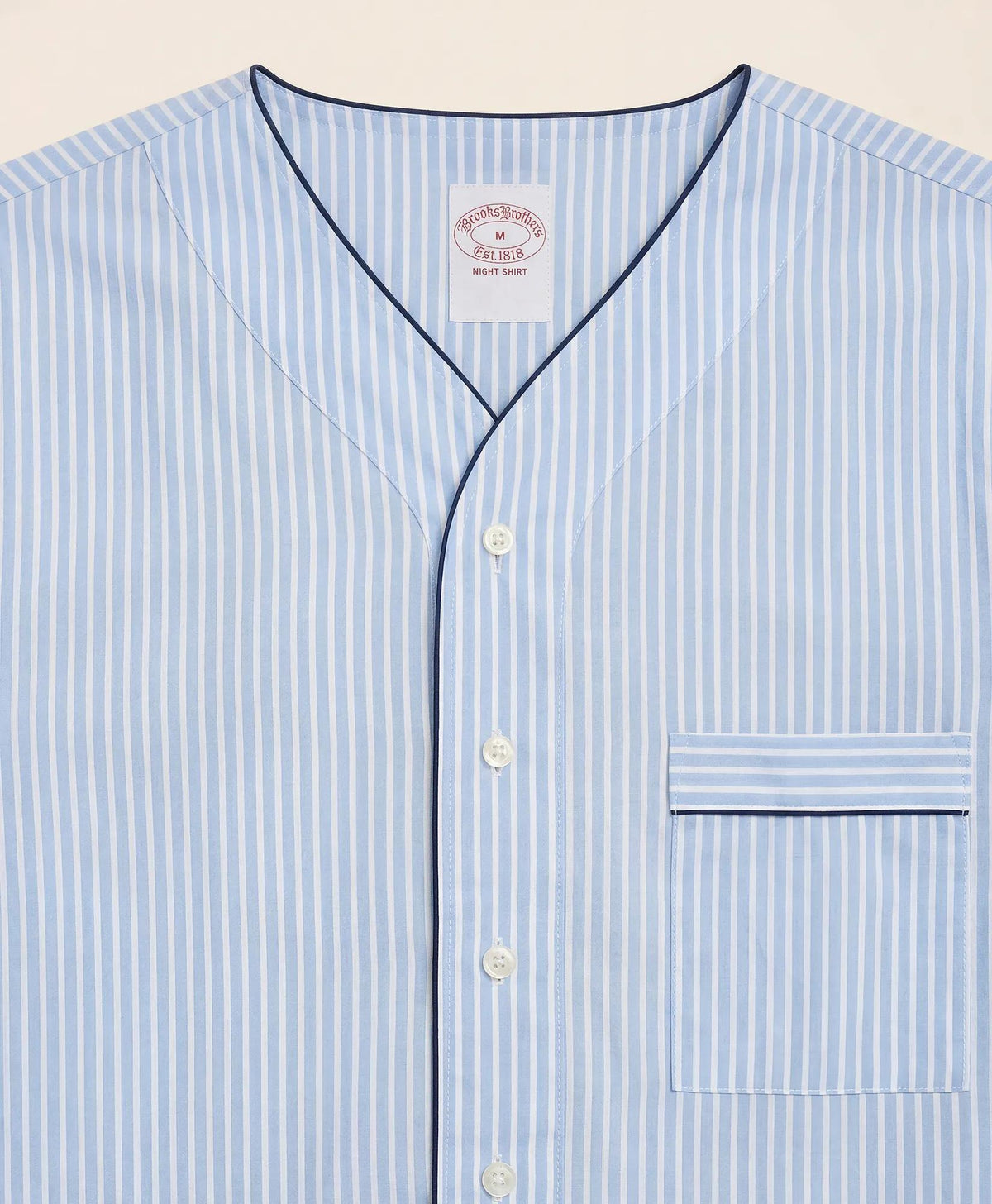 Cotton Broadcloth Striped Nightshirt | Brooks Brothers on sale