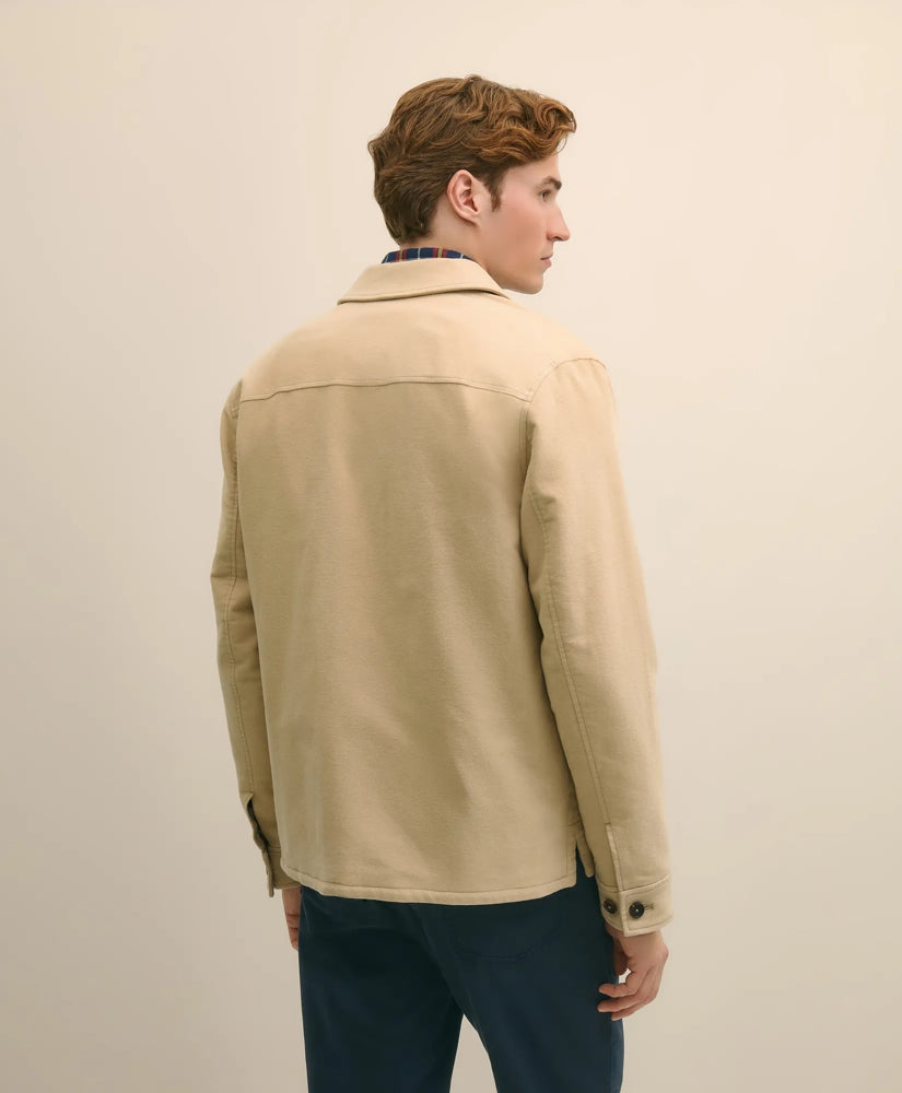 Cotton Moleskin Shirt Jacket | Brooks Brothers discount