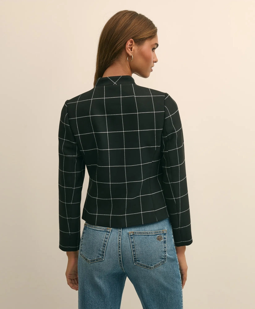 Cropped Windowpane Jacket | Brooks Brothers on sale