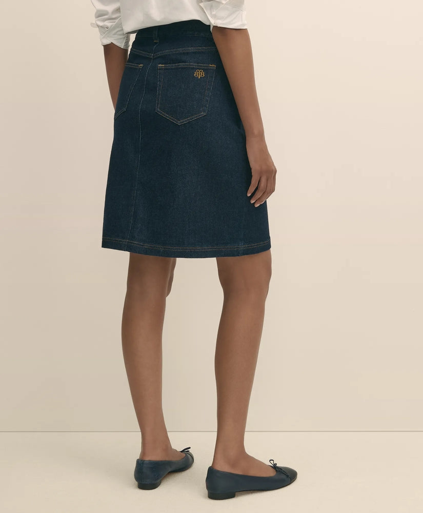 Denim Straight Skirt | Brooks Brothers for sale