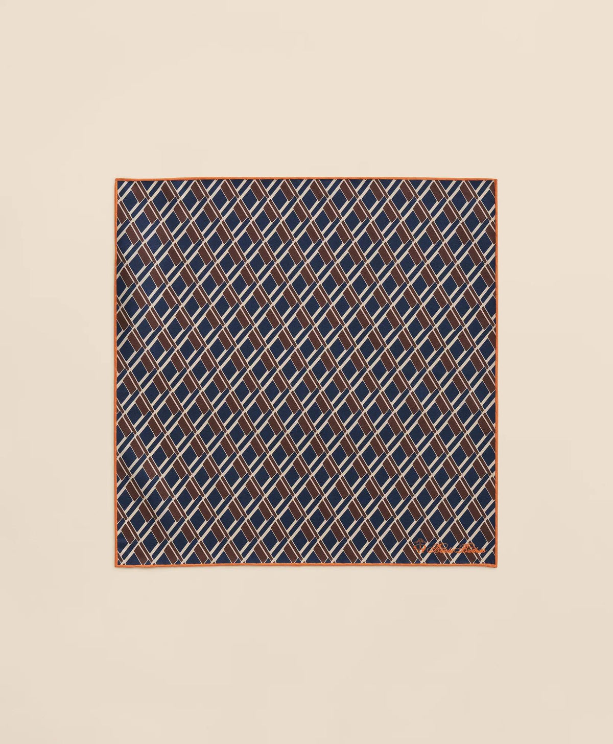 Diamond Motif Silk Pocket Square | Brooks Brothers discount
