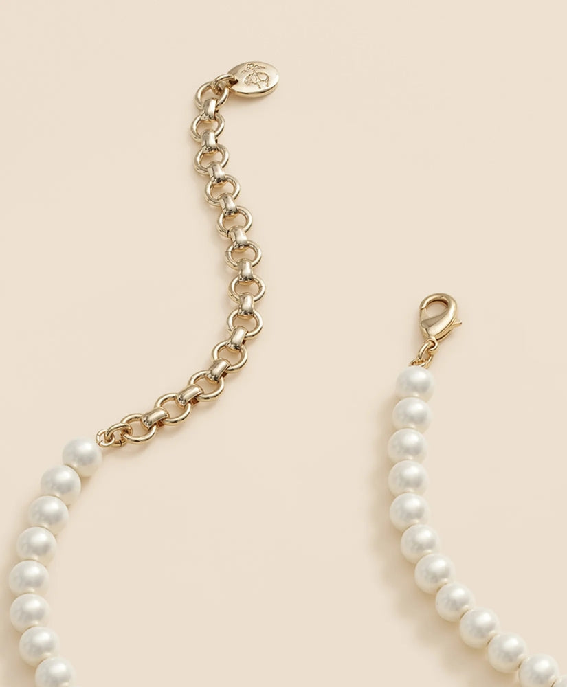 Faux-Pearl Gold-Plated Necklace | Brooks Brothers on sale