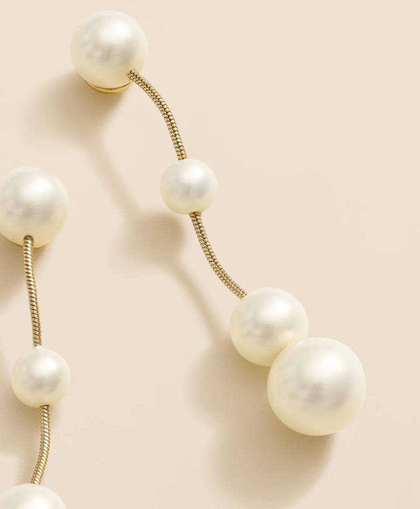 Floating Faux-Pearl Drop Earrings | Brooks Brothers outlet