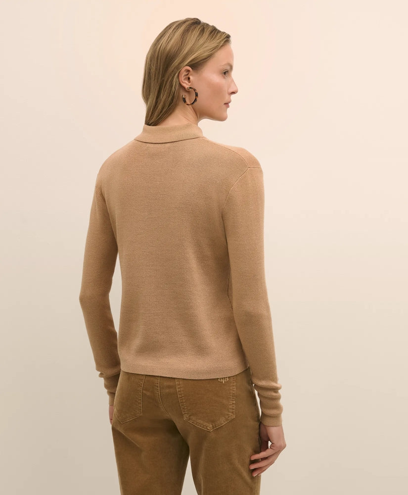 Mercerized Cotton Polo Cardigan | Brooks Brothers online shop