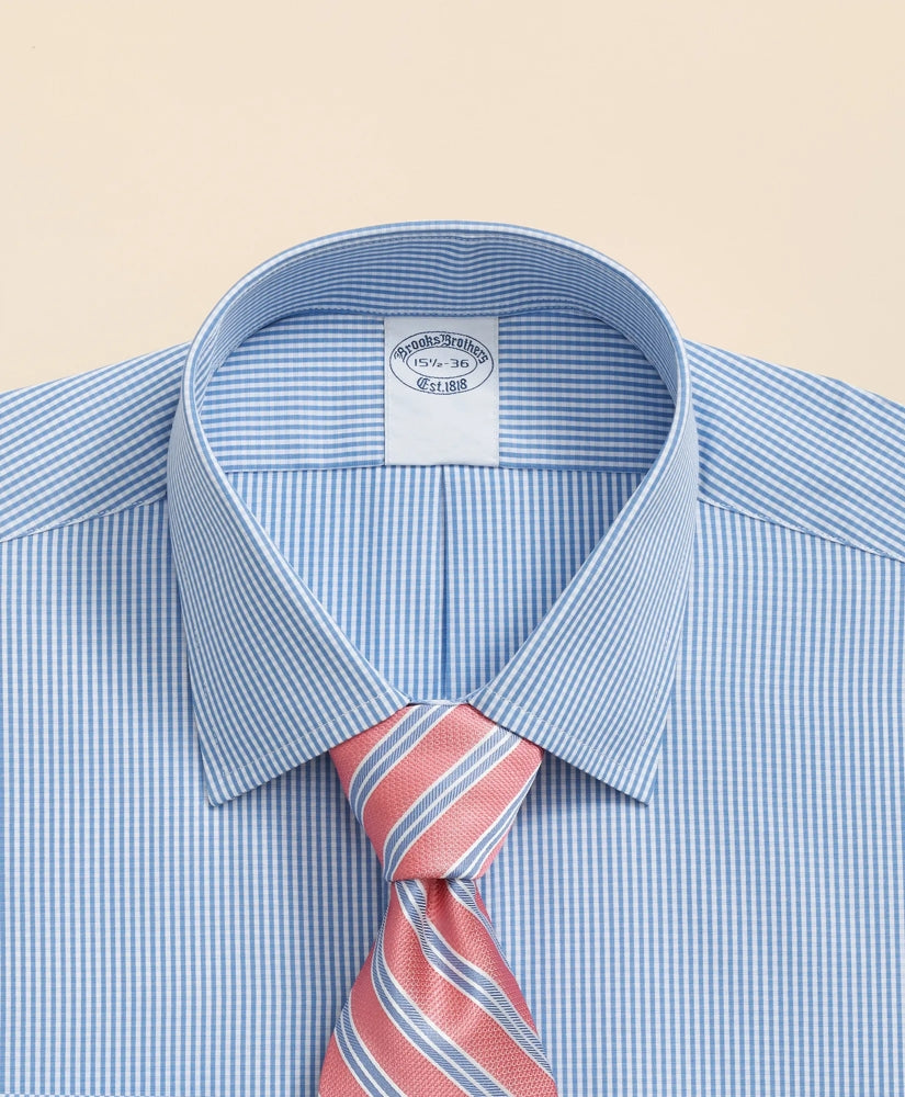 Pure Supima® Cotton Regular-Finish, Ainsley Collar Micro Check Dress Shirt | Brooks Brothers sale