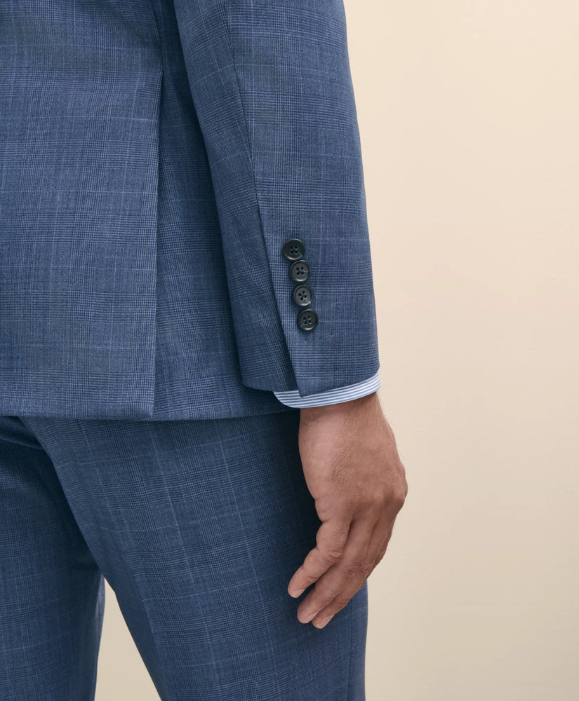 Slim Fit Wool Check 1818 Suit | Brooks Brothers online shop