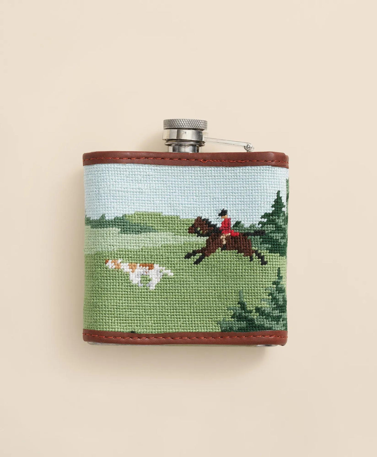Smathers & Branson Stainless Steel Needlepoint Flask | Brooks Brothers online