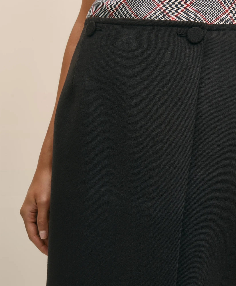 Wool Blend Wrap Skirt | Brooks Brothers sale
