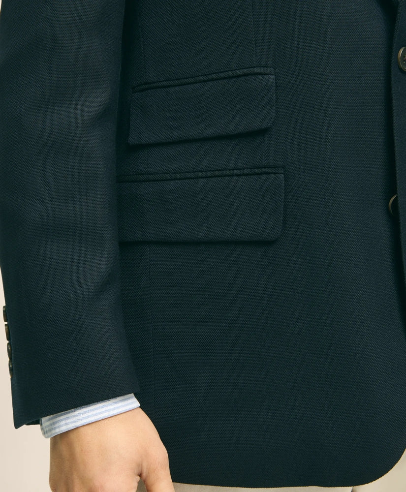 Classic Fit Stretch Wool Hopsack Blazer | Brooks Brothers on sale