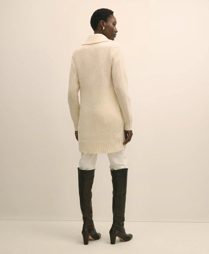 Alpaca-Wool Blend Shawl Collar Tunic Cardigan | Brooks Brothers on sale