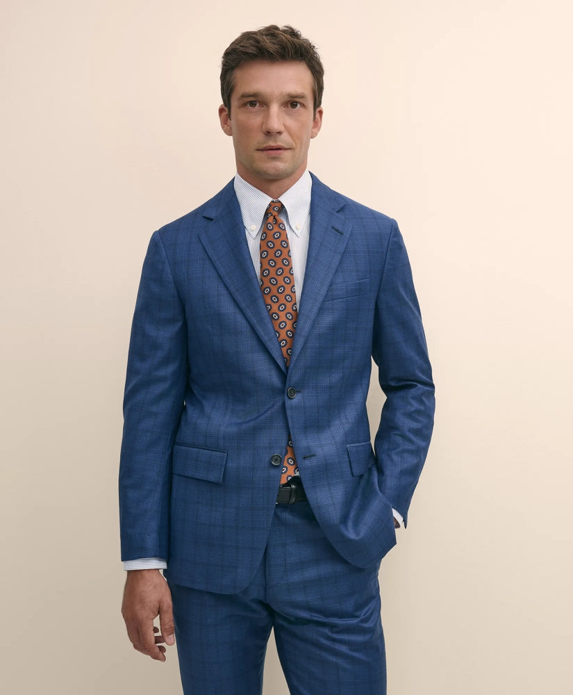 American-Made Slim Fit Multi Checked 1818 Suit | Brooks Brothers discount