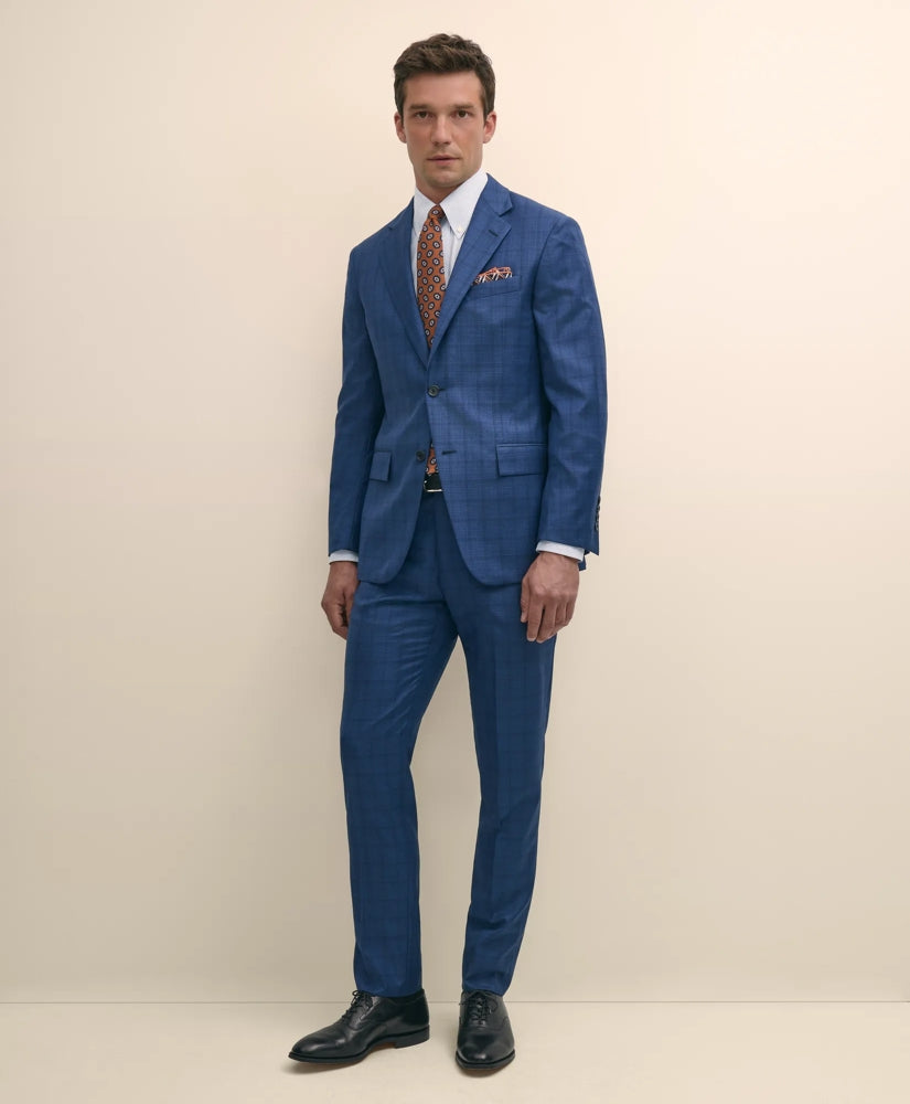 American-Made Slim Fit Multi Checked 1818 Suit | Brooks Brothers discount