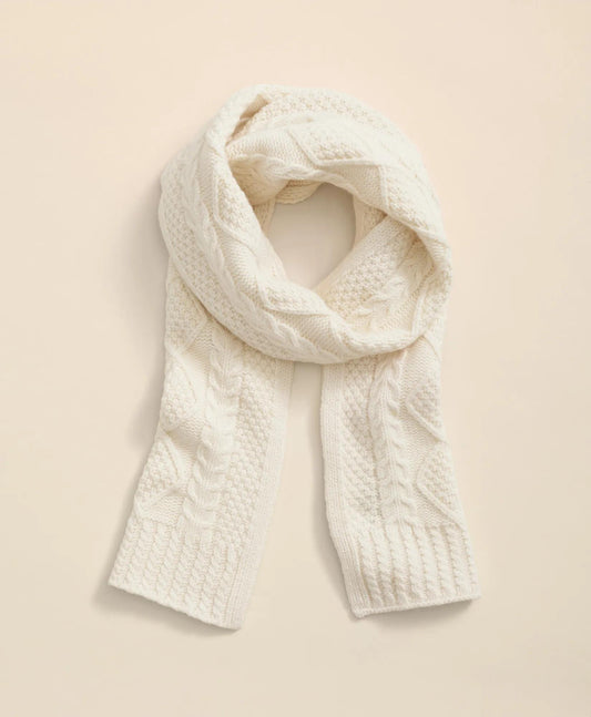 Aran Cable Knit Scarf | Brooks Brothers on sale
