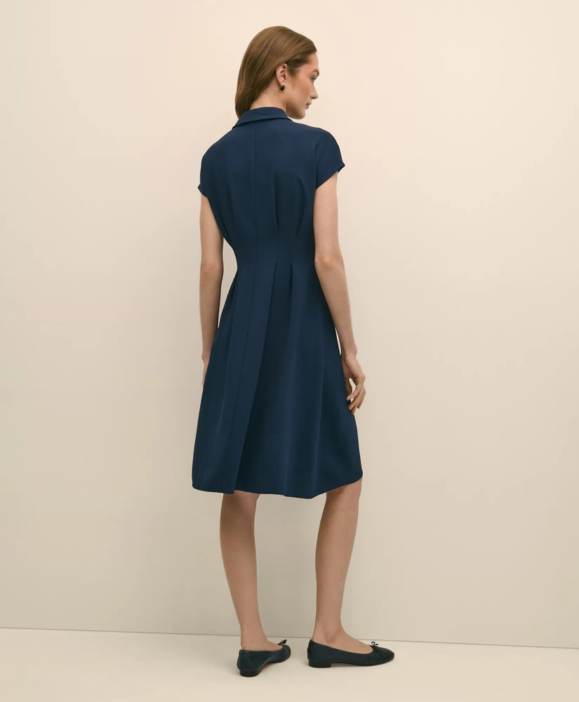 A-Line Pleated Shirt Dress | Brooks Brothers online