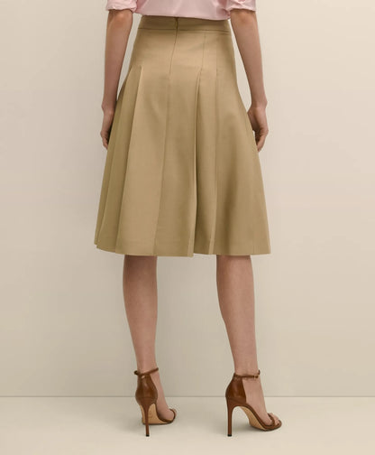 A-Line Wool-Blend Pleated Skirt | Brooks Brothers for sale