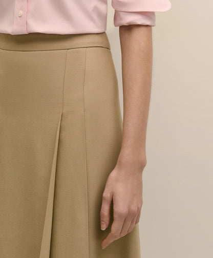 A-Line Wool-Blend Pleated Skirt | Brooks Brothers for sale