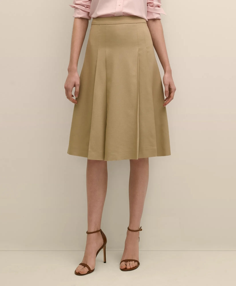 A-Line Wool-Blend Pleated Skirt | Brooks Brothers for sale