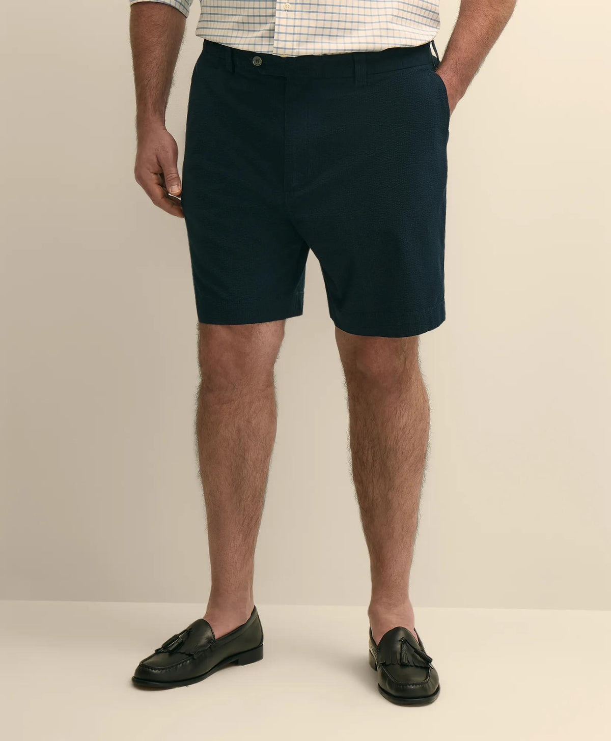 Big & Tall Cotton Seersucker Shorts | Brooks Brothers for sale