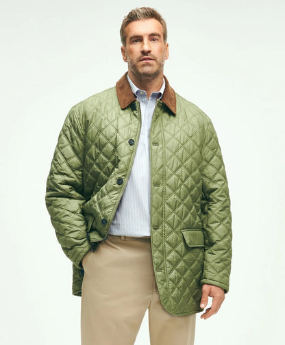 Big & Tall Paddock Diamond Quilted Coat | Brooks Brothers on sale