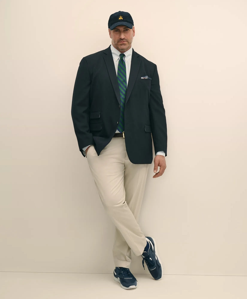 Big & Tall Stretch Cotton Broadcloth Non-Iron Polo Button Down Collar, Dress Shirt | Brooks Brothers online
