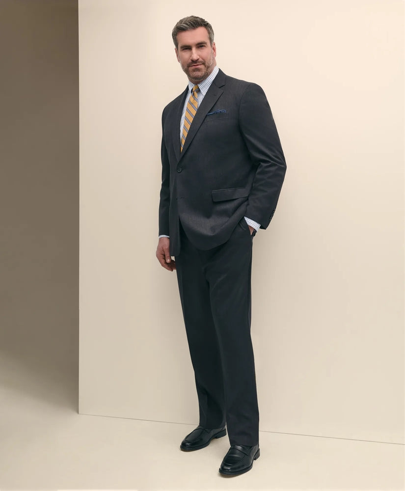 Big & Tall Stretch Wool Two-Button 1818 Suit | Brooks Brothers on sale