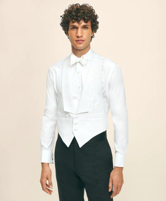 Black Fleece Formal Vest in Cotton Pique | Brooks Brothers for sale