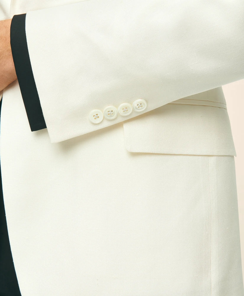 Black Fleece Peak Lapel Dinner Jacket in Silk Dupioni | Brooks Brothers on sale