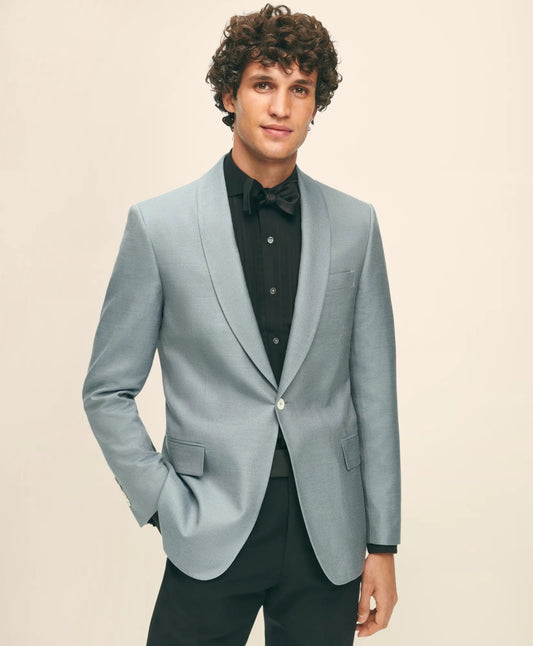 Black Fleece Shawl Collar Dinner Jacket in Silk Hopsack | Brooks Brothers sale