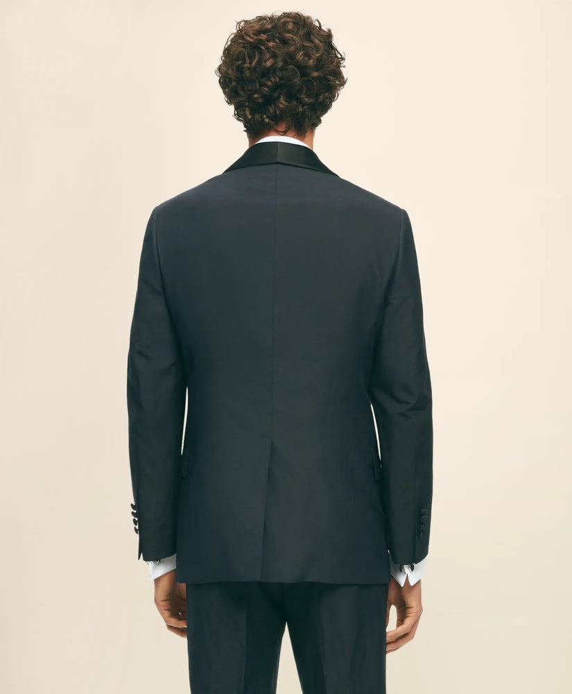 Black Fleece Shawl Collar Tuxedo in Silk-Linen | Brooks Brothers online shop