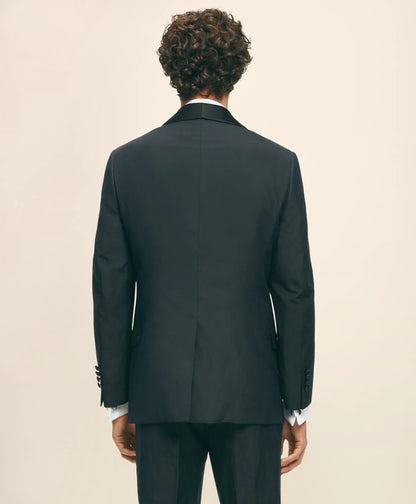 Black Fleece Shawl Collar Tuxedo in Silk-Linen | Brooks Brothers online shop
