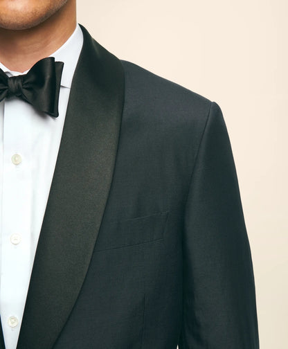 Black Fleece Shawl Collar Tuxedo in Silk-Linen | Brooks Brothers online shop