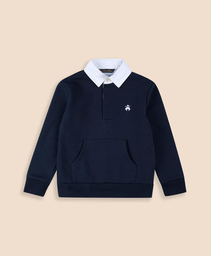 Boys Cotton-Blend Rugby Sweatshirt | Brooks Brothers outlet