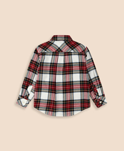 Boys Cotton Brushed Flannel Shirt | Brooks Brothers online