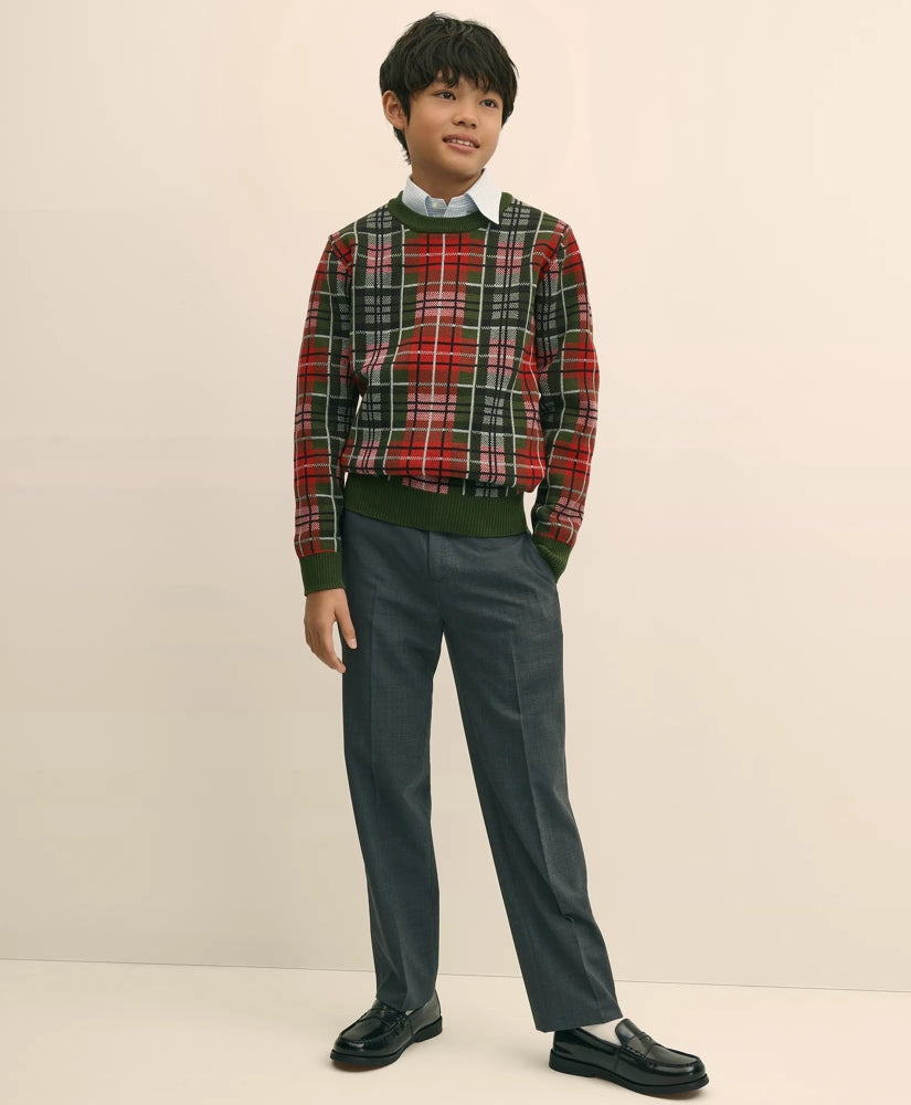 Boys Junior Wool-Blend Trousers | Brooks Brothers outlet