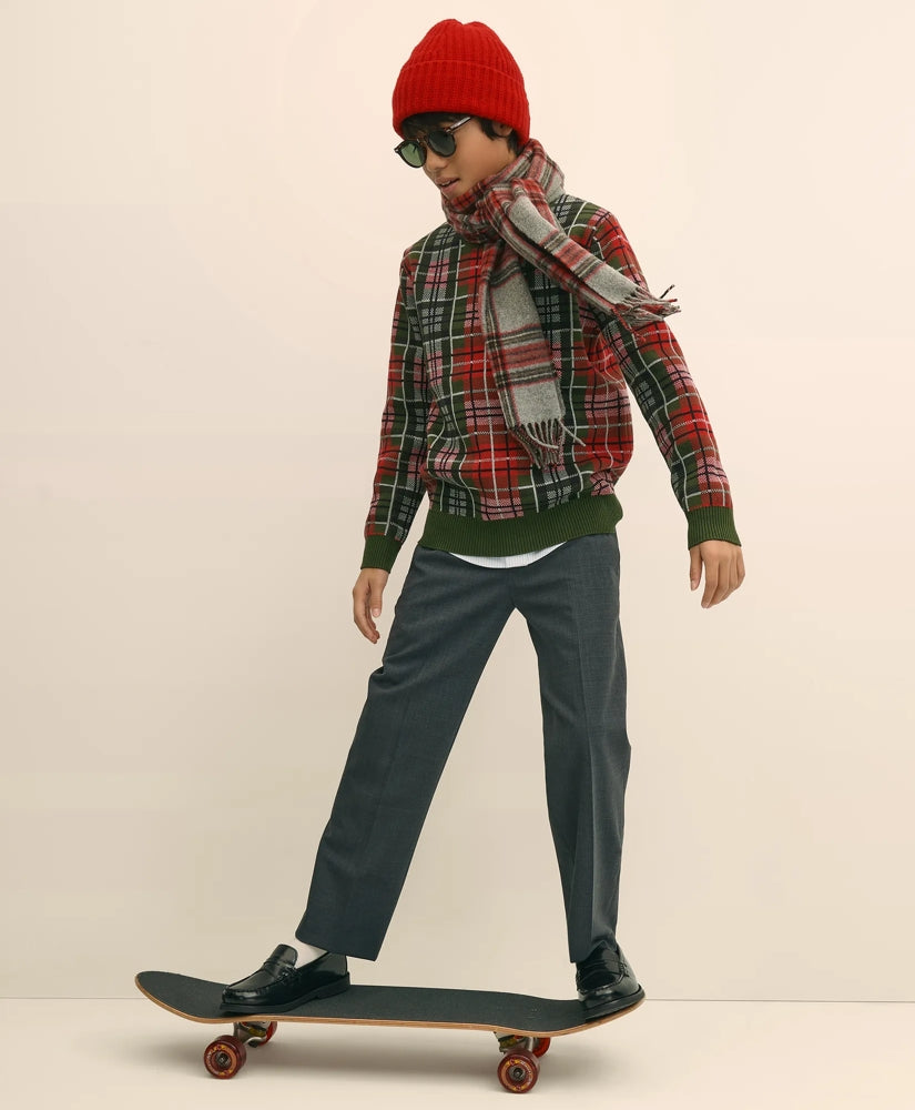 Boys Junior Wool-Blend Trousers | Brooks Brothers outlet
