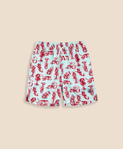 Boys Lobster Print Swim Trunks | Brooks Brothers sale