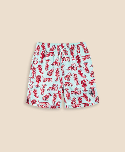 Boys Lobster Print Swim Trunks | Brooks Brothers sale