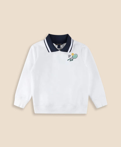 Boys Point Collar Tennis-Graphic Sweatshirt | Brooks Brothers outlet