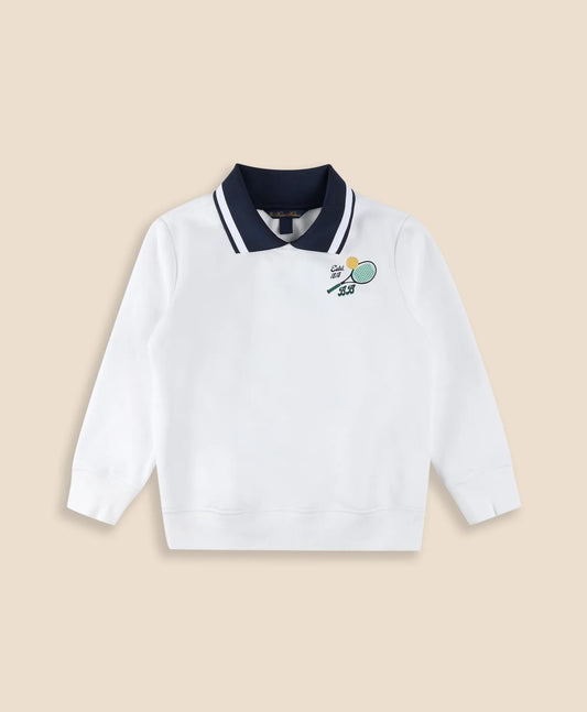 Boys Point Collar Tennis-Graphic Sweatshirt | Brooks Brothers outlet