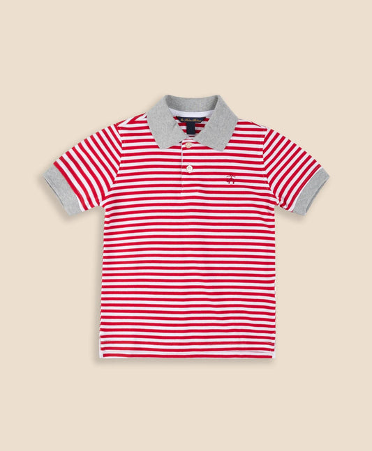 Boys Striped Pique Polo Shirt | Brooks Brothers online shop
