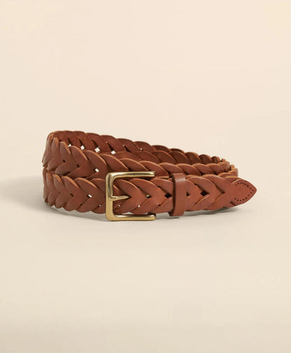 Braided Leather Belt | Brooks Brothers discount