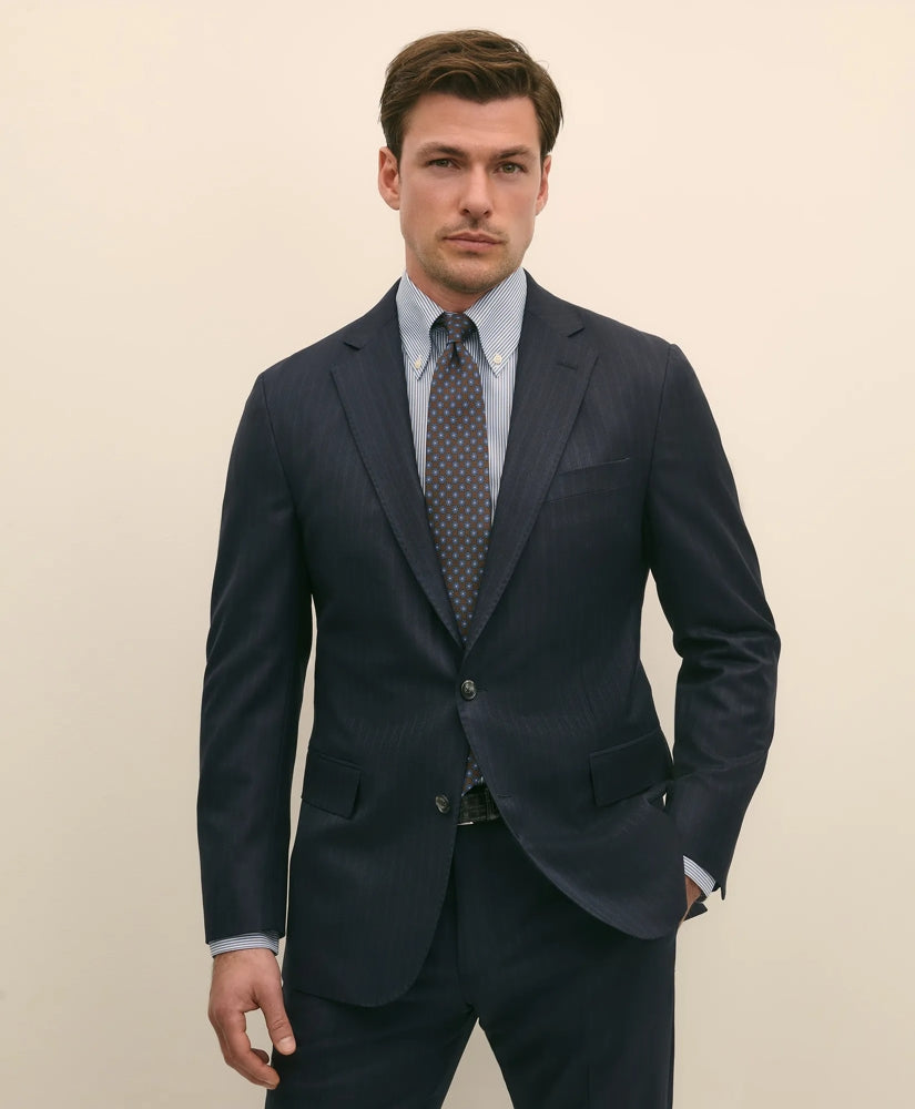 Brooks Brothers Explorer Collection Classic Fit Wool Bold Stripe Suit Jacket | Brooks Brothers outlet