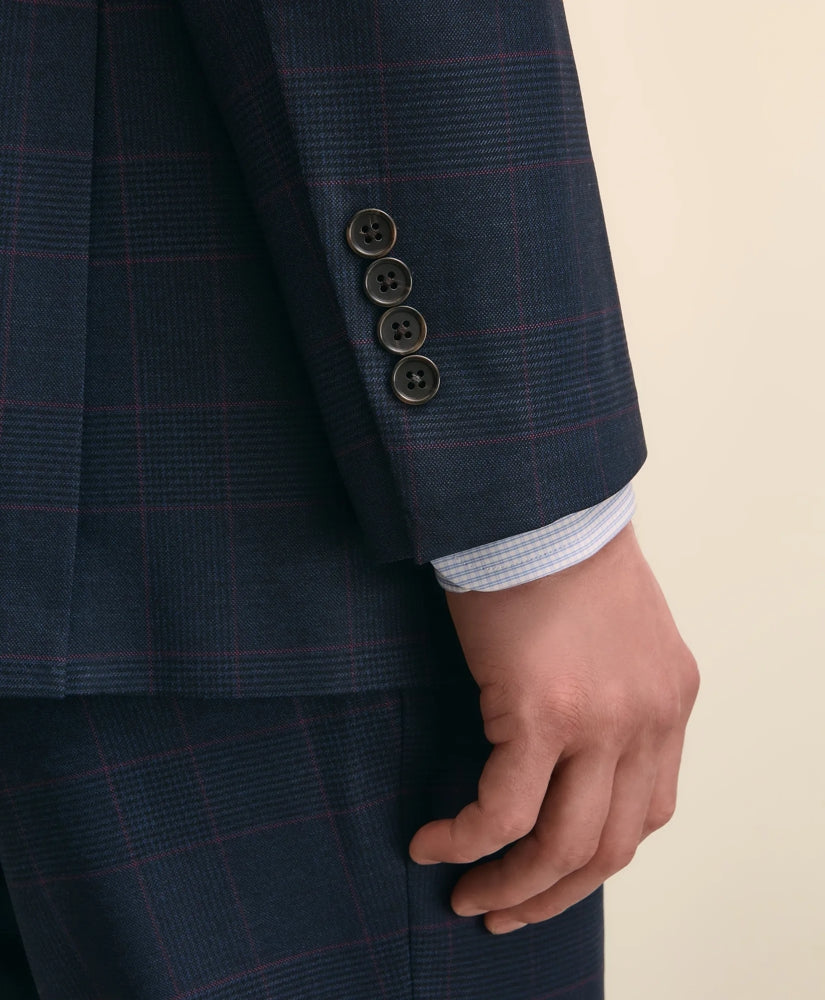 Brooks Brothers Explorer Collection Classic Fit Wool Overcheck Suit Jacket | Brooks Brothers online