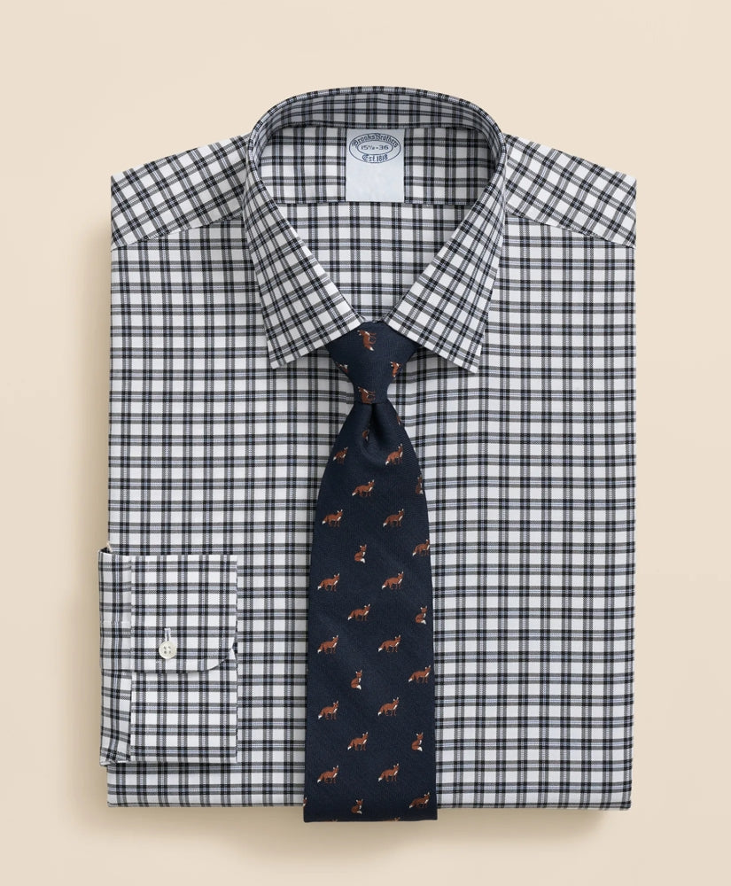 Brooks Brothers Explorer Collection Non-Iron Twill Ainley Collar Check, Dress Shirt | Brooks Brothers discount
