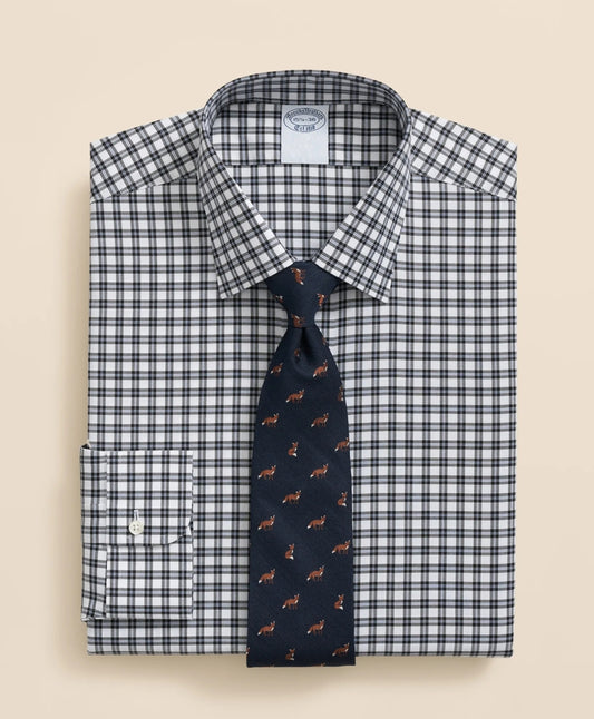 Brooks Brothers Explorer Collection Non-Iron Twill Ainley Collar Check, Dress Shirt | Brooks Brothers discount