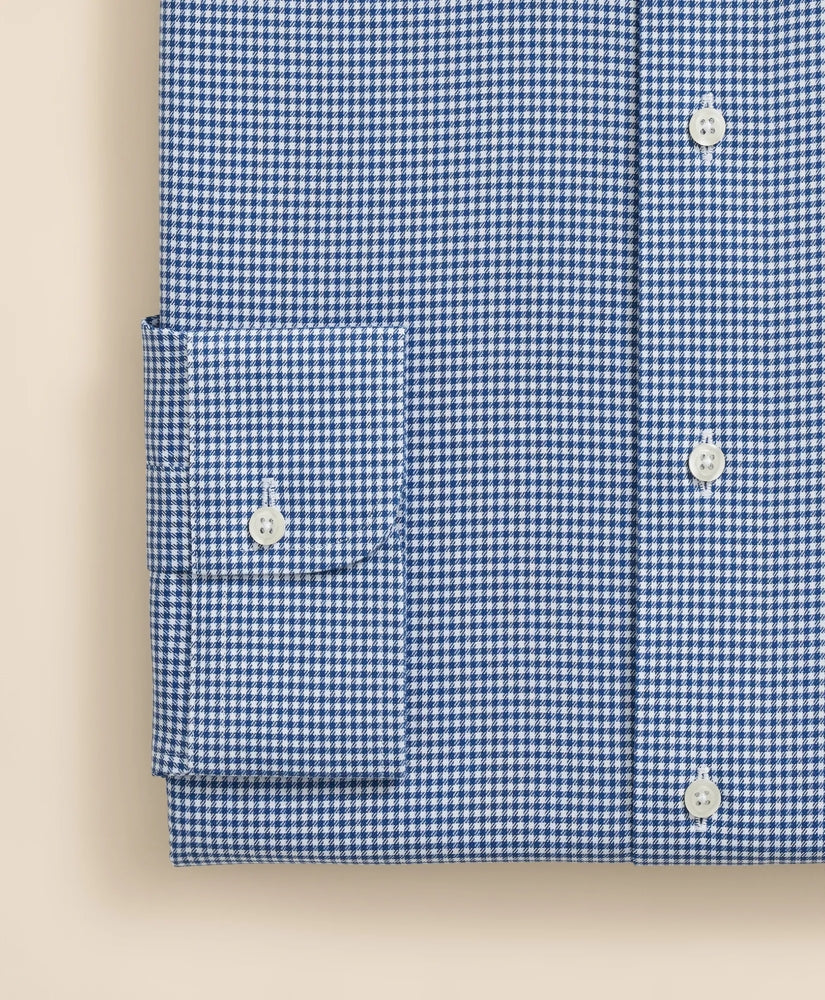 Brooks Brothers Explorer Collection Non-Iron Twill Ainsley Collar Gingham, Dress Shirt | Brooks Brothers outlet